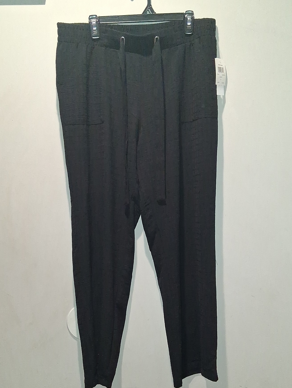 Women's Black Drawstring Casual Pants